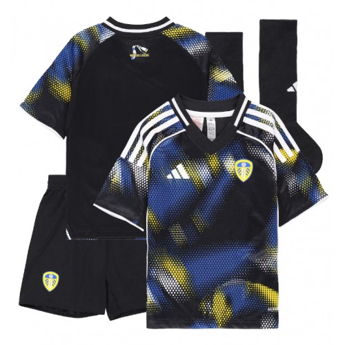 Fotbalové Dres Leeds United Dětské Alternativní 2025-26 Krátký Rukáv (+ trenýrky)